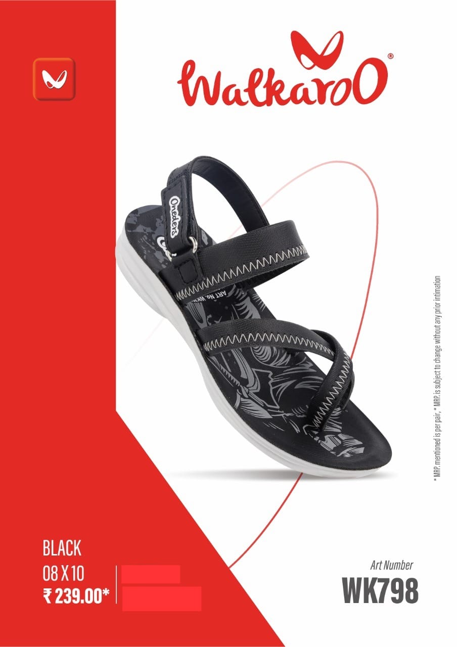 VKC Walkaroo 756 (08-10) BLUE YELLOW (MRP - 199/-) Faux Leather Smart  Casual Stylise Sandals (Blue, 8 Uk (26 Eu), 9 Uk (27 Eu), 10 Uk (28 Eu) Set  Of 6 | Udaan - B2B Buying for Retailers